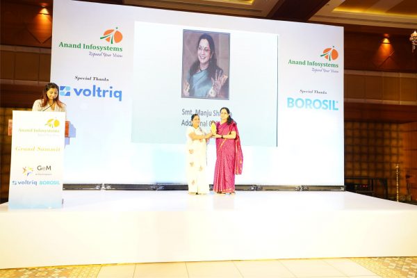 Welcoming, Mrs. Manju Sharma (Add. CEO Gem)
